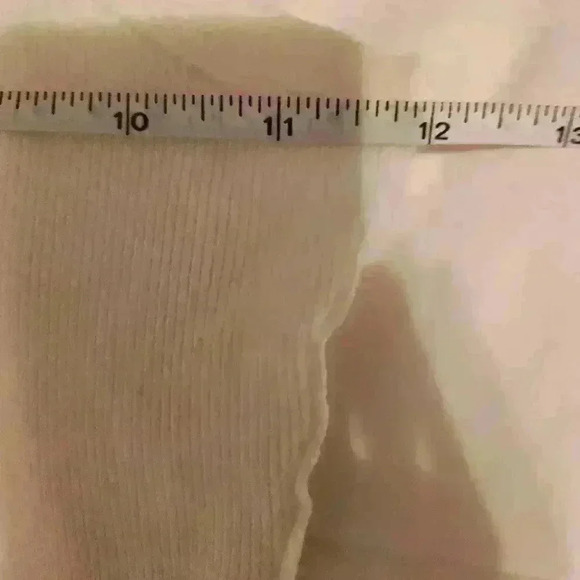 FREE PEOPLE off white tank top Halter knit Rib summer running yoga we the free - Picture 7 of 8